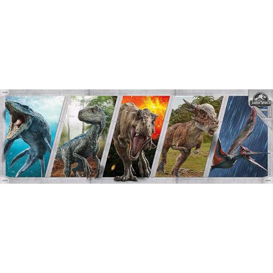 Clementoni Jurassic World Puzzle panoramique 1000 pièces