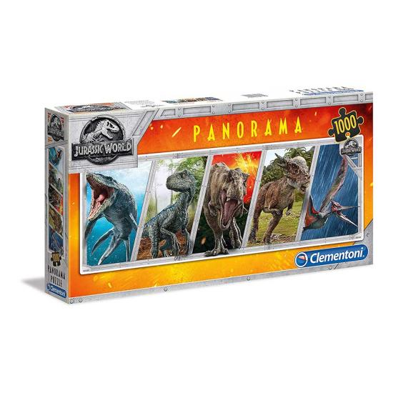 Clementoni Jurassic World Puzzle panoramique 1000 pièces