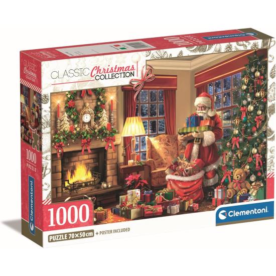 Puzzle Clementoni La Visite Du Père Noël 1000 pièces