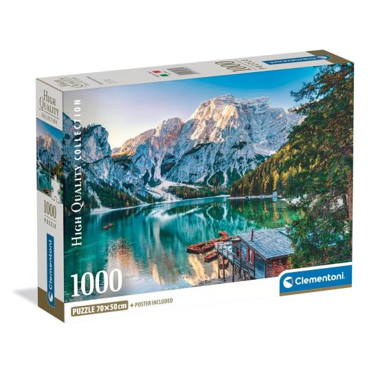 Puzzle Clementoni Lac Émeraude Braies 1000 pcs