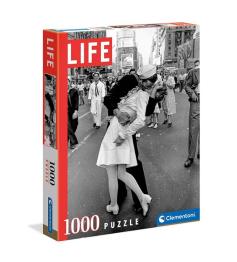 Clementoni Life Puzzle Baiser à Times Square 1000 pièces