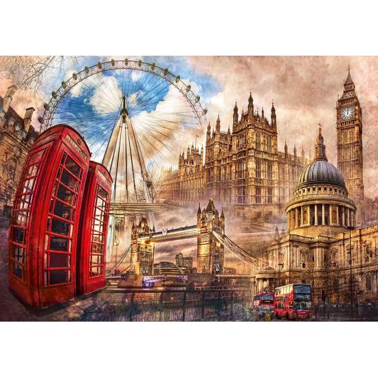Clementoni London Puzzle Vintage 1500 pièces Clementoni London Puzzle Vintage 1500 pièces