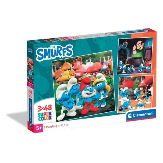 Puzzle Clementoni Les Schtroumpfs, 3 x 48 pièces