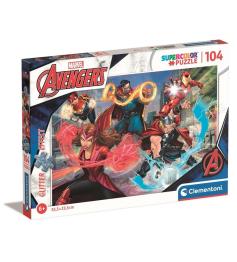Clementoni Puzzle The Avengers Effet Scintillant 104 Pièces