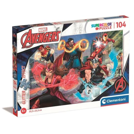 Clementoni Puzzle The Avengers Effet Scintillant 104 Pièces