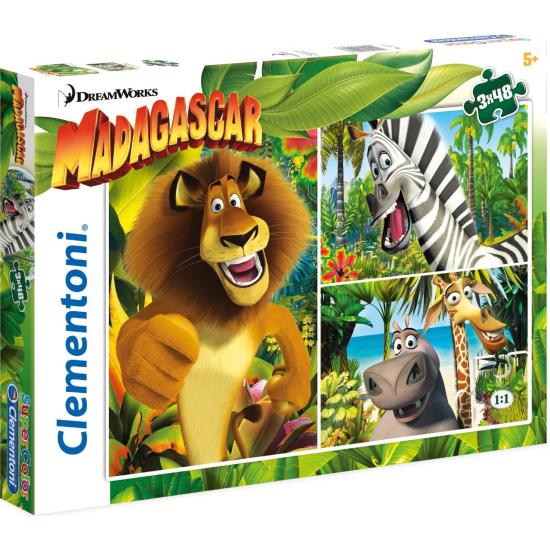Puzzle Clementoni Madagascar 3 x 48 pièces