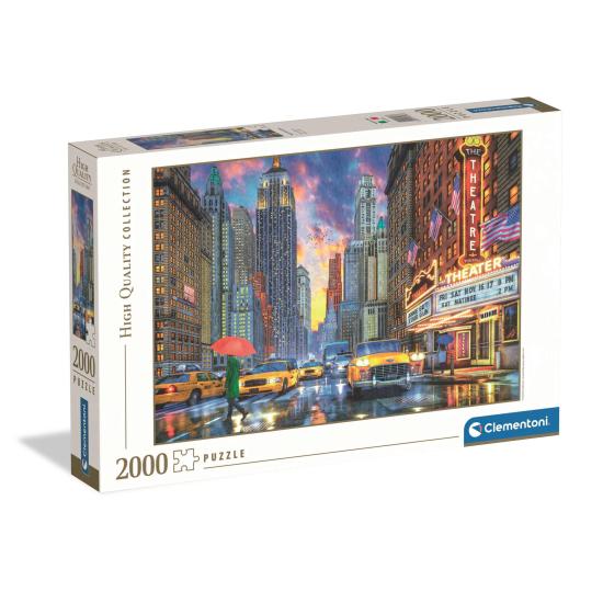 Puzzle Clementoni Pluvieux De Manhattan 2000 pièces