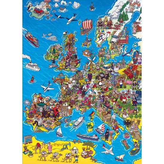 Clementoni Puzzle Carte de l'Europe 1000 pièces