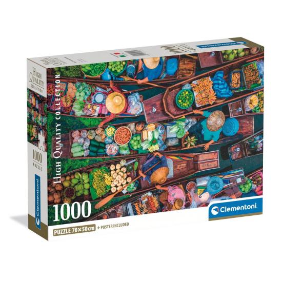 Puzzle Clementoni Marché flottant thaïlandais 1000 pcs