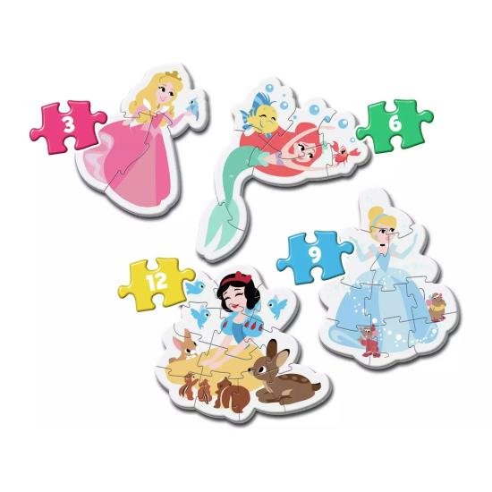 Puzzle Clementoni Mon Premier Puzzle Princesses 3-6-9-12 Pcs.