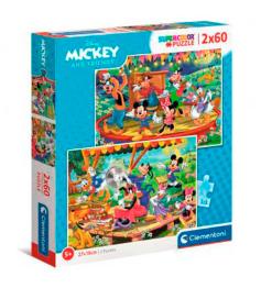 Puzzle Clementoni Mickey et ses amis 2 x 60 pièces
