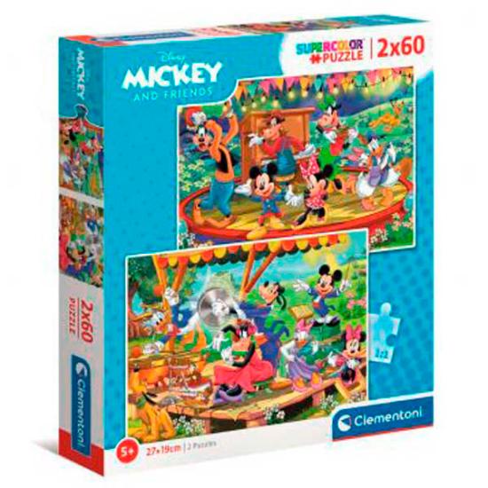 Puzzle Clementoni Mickey et ses amis 2 x 60 pièces