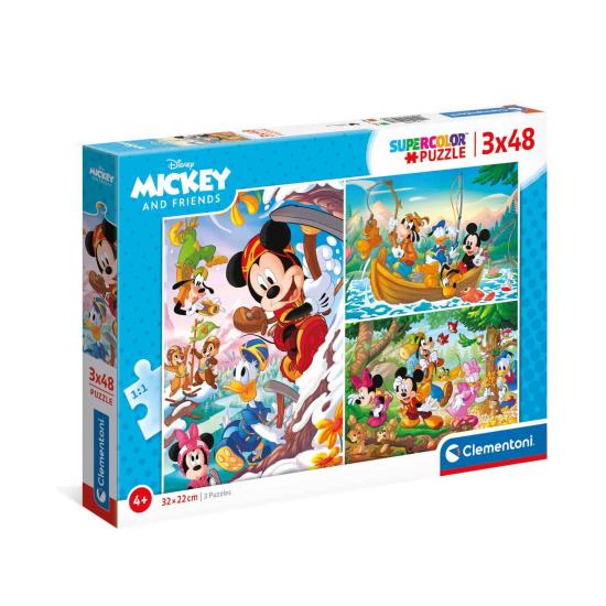 Puzzle Clementoni Mickey et ses amis 3 x 48 pièces