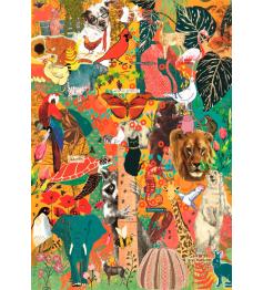 Puzzle Clementoni Plus c'est plus, Animaux et Botanique 1000 pcs