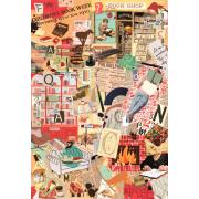 Puzzle Clementoni Plus c'est plus, livres et écriture 1000 pcs