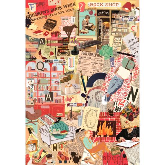 Puzzle Clementoni Plus c'est plus, livres et écriture 1000 pcs Puzzle Clementoni Plus c'est plus, livres et écriture 1000 pcs