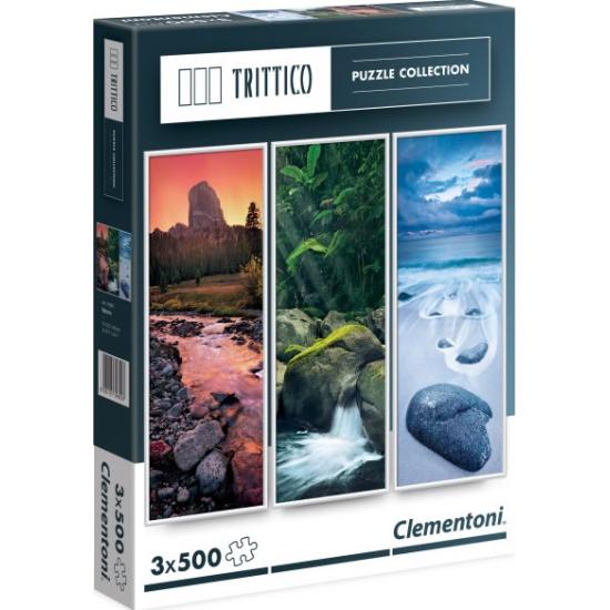 Clementoni Living Nature Puzzle Triptyque 3 x 500 pièces