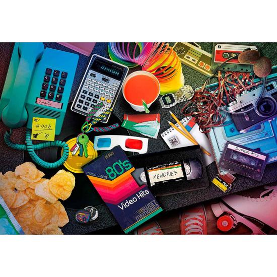 Clementoni Puzzle Nostalgie des années 80 1000 pièces