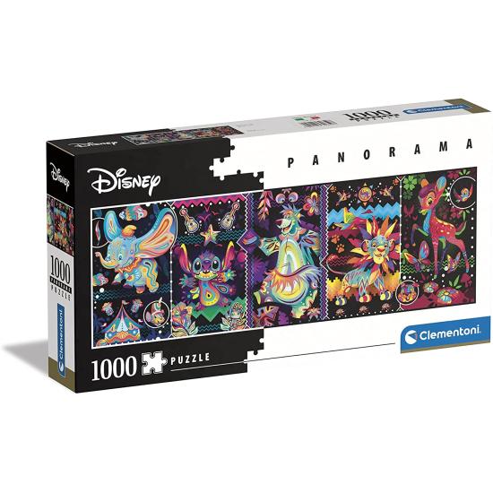 Puzzle Clementoni Panorama Animaux Colorés Disney 1000 Pièces