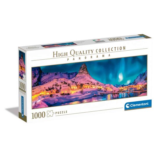 Puzzle Clementoni Panorama Nuit Colorée aux Lofoten 1000 Pcs