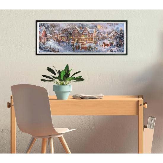 Puzzle Clementoni Panorama Se Prépare Pour Noël 1000 pièces