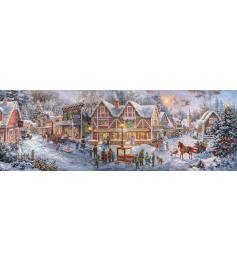 Puzzle Clementoni Panorama Se Prépare Pour Noël 1000 pièces