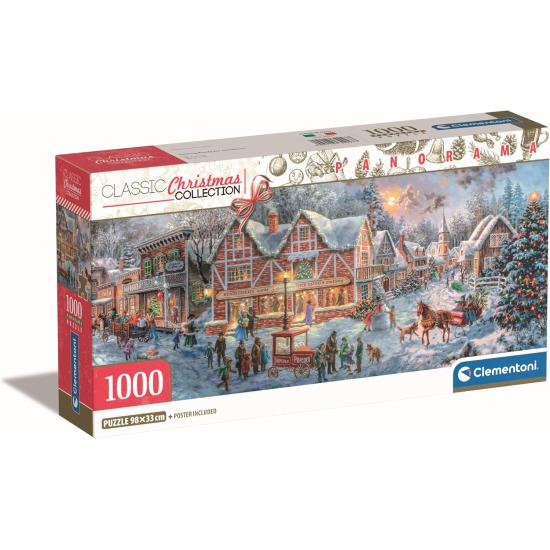 Puzzle Clementoni Panorama Se Prépare Pour Noël 1000 pièces