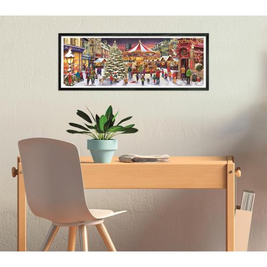 Puzzle Clementoni Panorama Village De Noël 1000 pièces