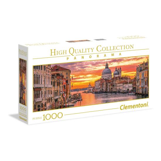 Clementoni Puzzle Panoramique Grand Canal de Venise 1000 Pièces