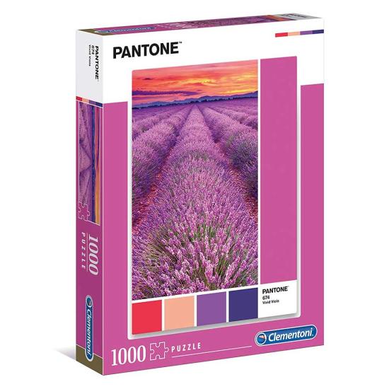 Clementoni PANTONE 674 Puzzle Champ de Lavandes 1000 pièces