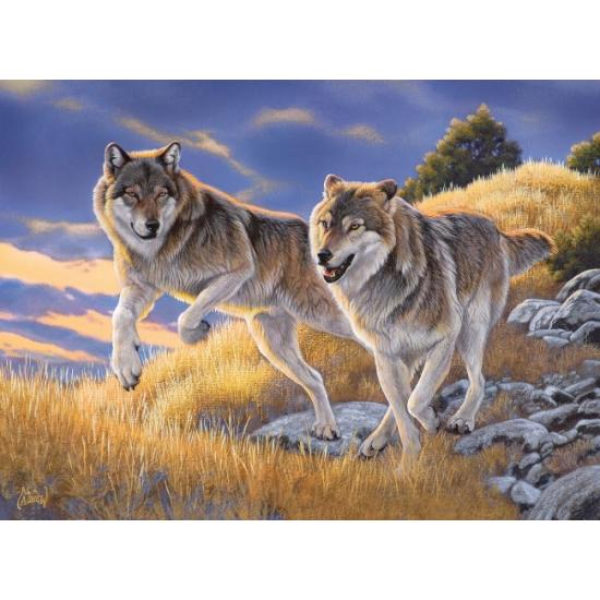 Puzzle Clementoni Couple de loups 500 pièces