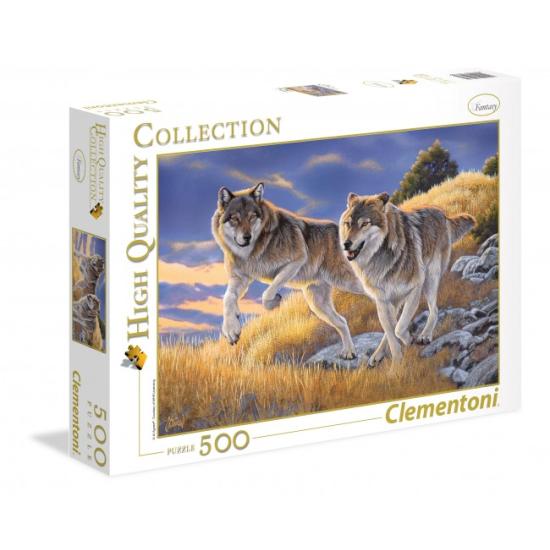 Puzzle Clementoni Couple de loups 500 pièces