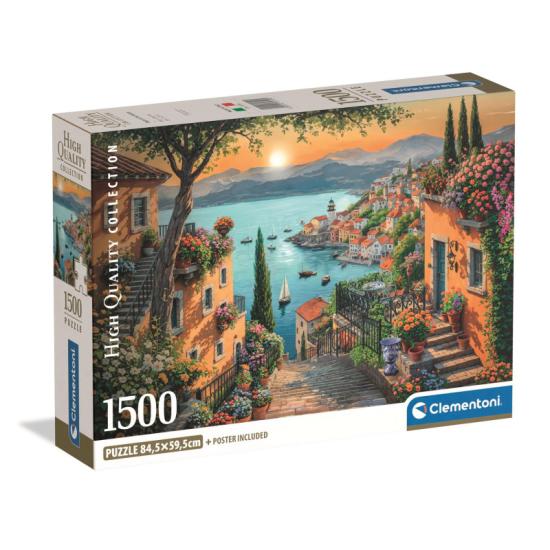 Puzzle Clementoni Les marches menant au port 1500 pièces