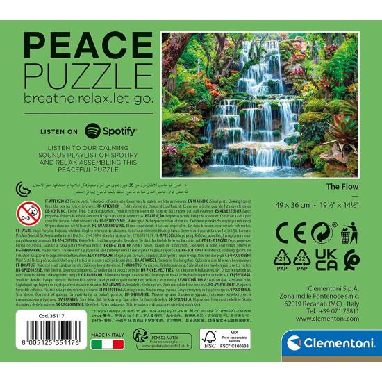 Puzzle Clementoni Peace Puzzle Cascades 500 pièces