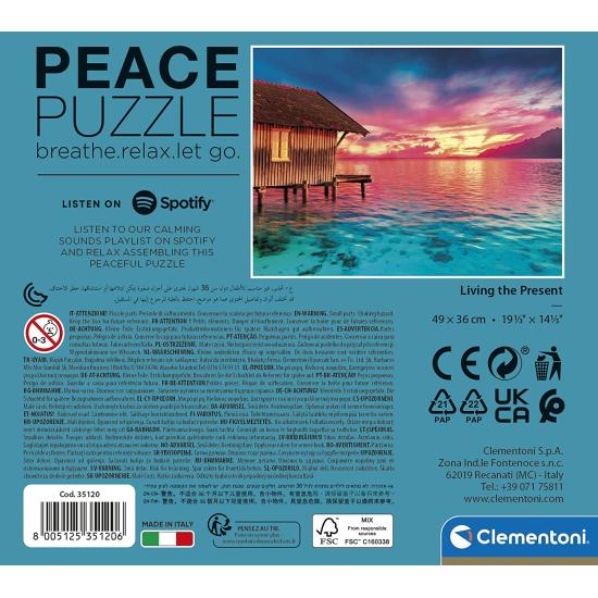 Puzzle Clementoni Peace Puzzle Vivre le présent 500 pièces