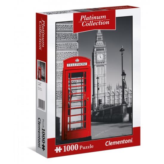 Clementoni Platinum Puzzle London Telephone Booth 1000 pièces