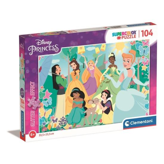 Puzzle Clementoni Princesses Disney Effet Pailleté 104 Pièces