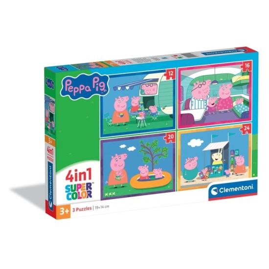 Clementoni Puzzle Progressif Peppa Pig 12-16-20-24 Pcs