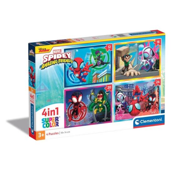 Clementoni Puzzle Progressif Spidey Amazing Friends 12-16-20-24