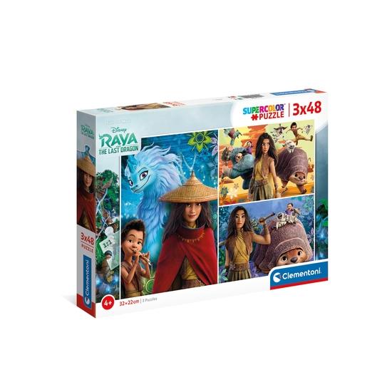 Puzzle Clementoni Raya et Le Dernier Dragon 3 x 48 P.