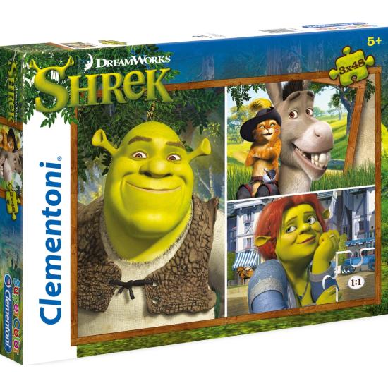 Clementoni Shrek Puzzle 3 x 48 pièces