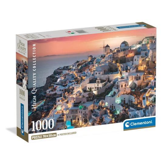 Puzzle Clementoni Les Ombres de Santorin 1000 pcs