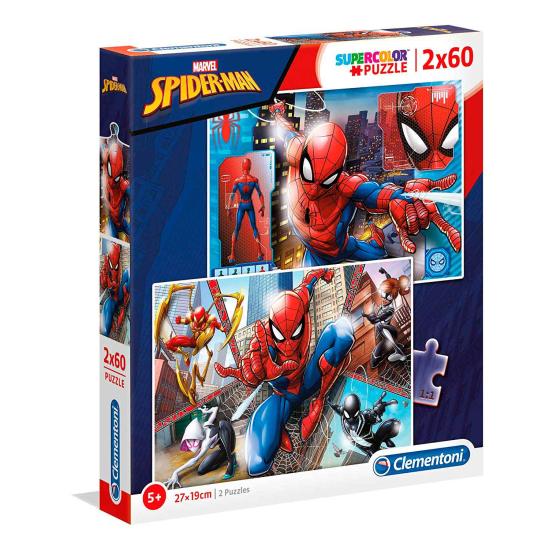 Clementoni Spiderman Puzzle 2 x 60 pièces