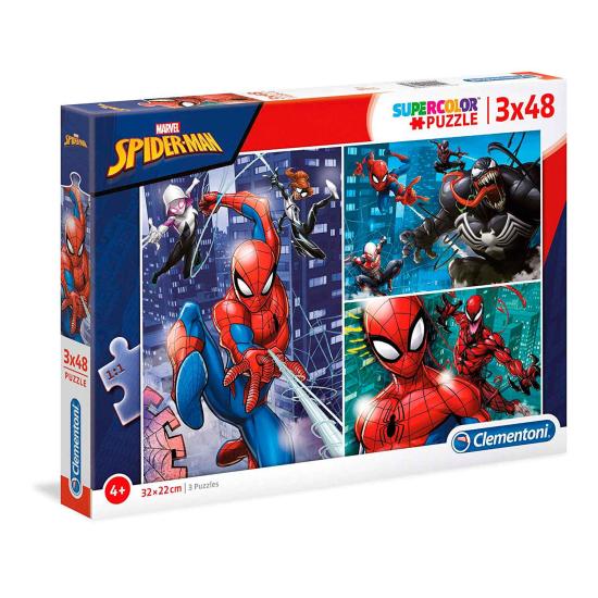 Clementoni Spiderman Puzzle 3 x 48 pièces