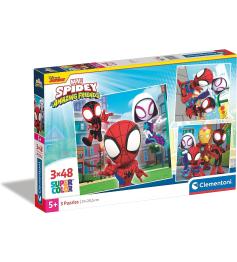 Puzzle Clementoni Spidey and Amazing Friends 3 x 48 pièces