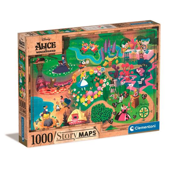 Puzzle Clementoni Story Maps Alicia 1000 pièces Puzzle Clementoni Story Maps Alicia 1000 pièces