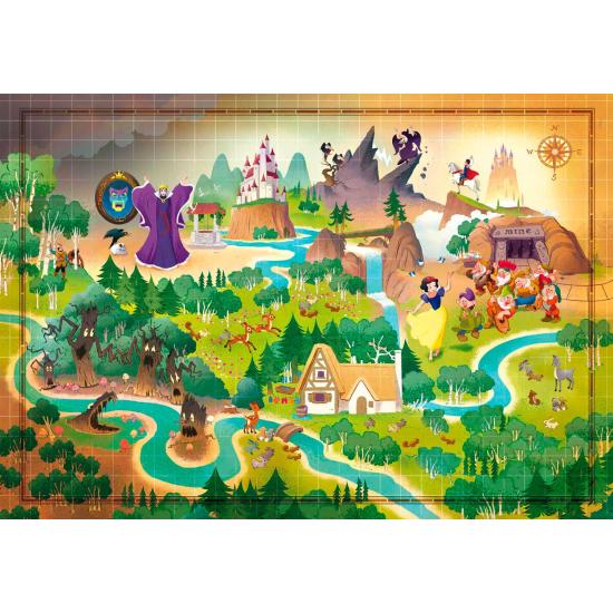 Puzzle Clementoni Story Maps Blanc comme Neige 1000 pcs Puzzle Clementoni Story Maps Blanc comme Neige 1000 pcs