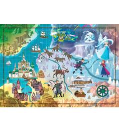 Clementoni Story Maps La Reine des Neiges Puzzle 1000 pièces