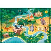Puzzle Clementoni Story Maps Le Livre de la Jungle 1000 pcs