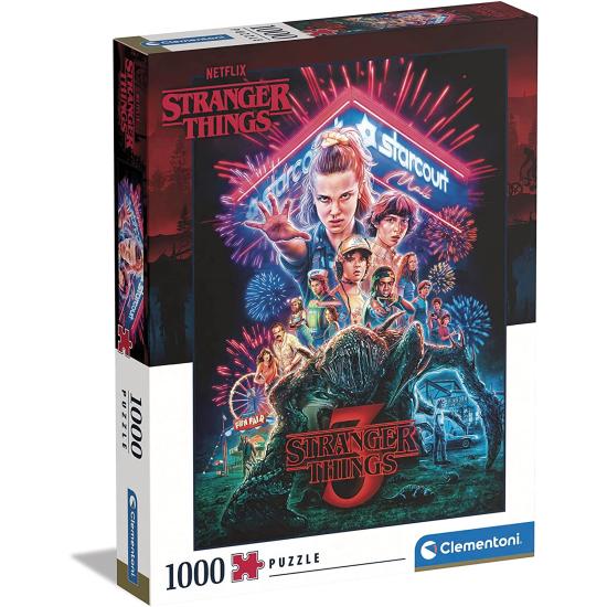 Clementoni Stranger Things 3 Puzzle 1000 pièces